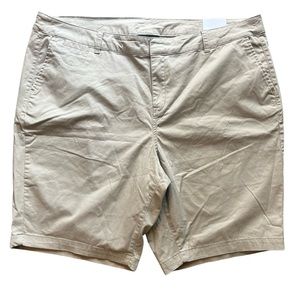 Lane Bryant Khaki Bermuda Shorts Women’s Size 20 NWT